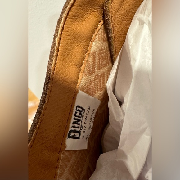 Dingo Women’s San Miguel Tan Leather Cowboy Boot NWT Sizes 7.5 & 8.5 - Picture 9 of 10
